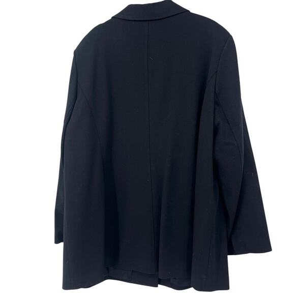 EILEEN FISHER WOMAN Blazer Jacket Black Two Button Stretch Lined Pockets 2X - Picture 5 of 12